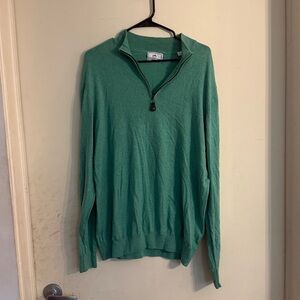 Southern Tide Green Quarter-Zip Pullover